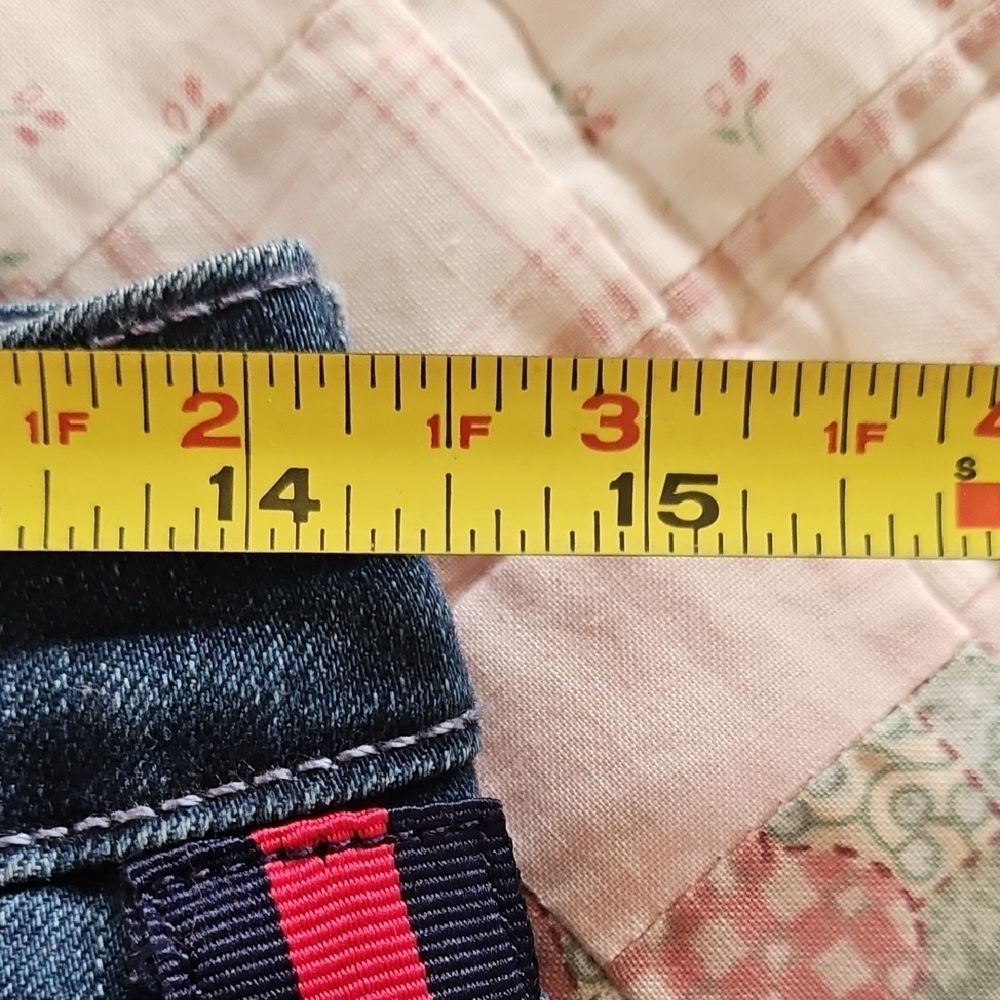 Maison Jules Ankle Jeans with Red Tuxedo Stripe - Size 6/28 - Picture 4 of 9